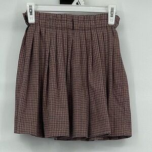 Zara kids plaid pleated academia skirt